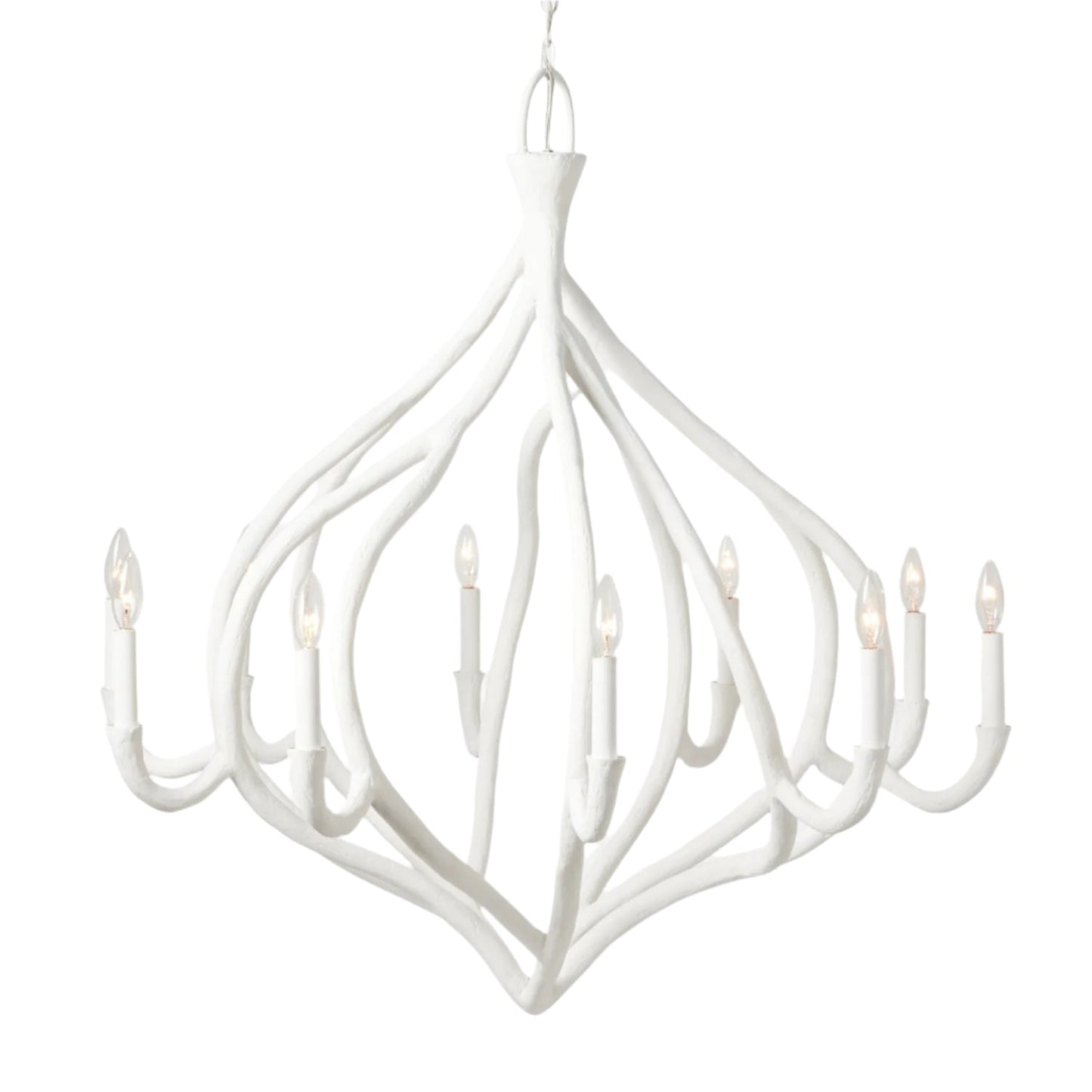 Ulla Sculptural Gesso Chandelier