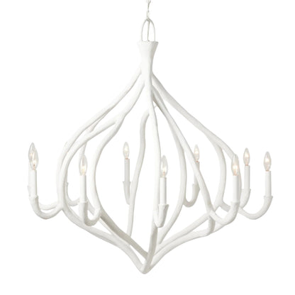 Ulla Sculptural Gesso Chandelier