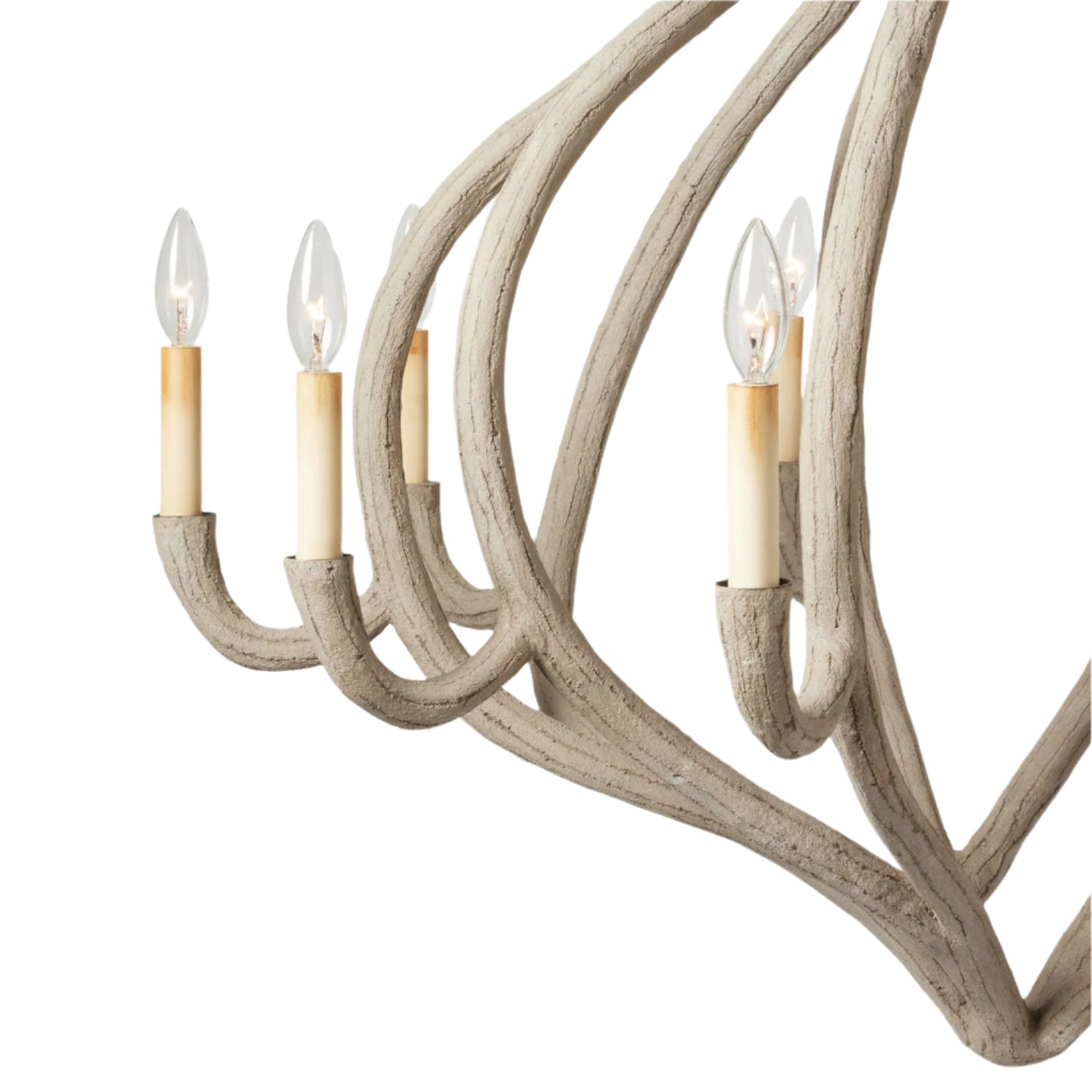 Ulla Sculptural Gesso Chandelier