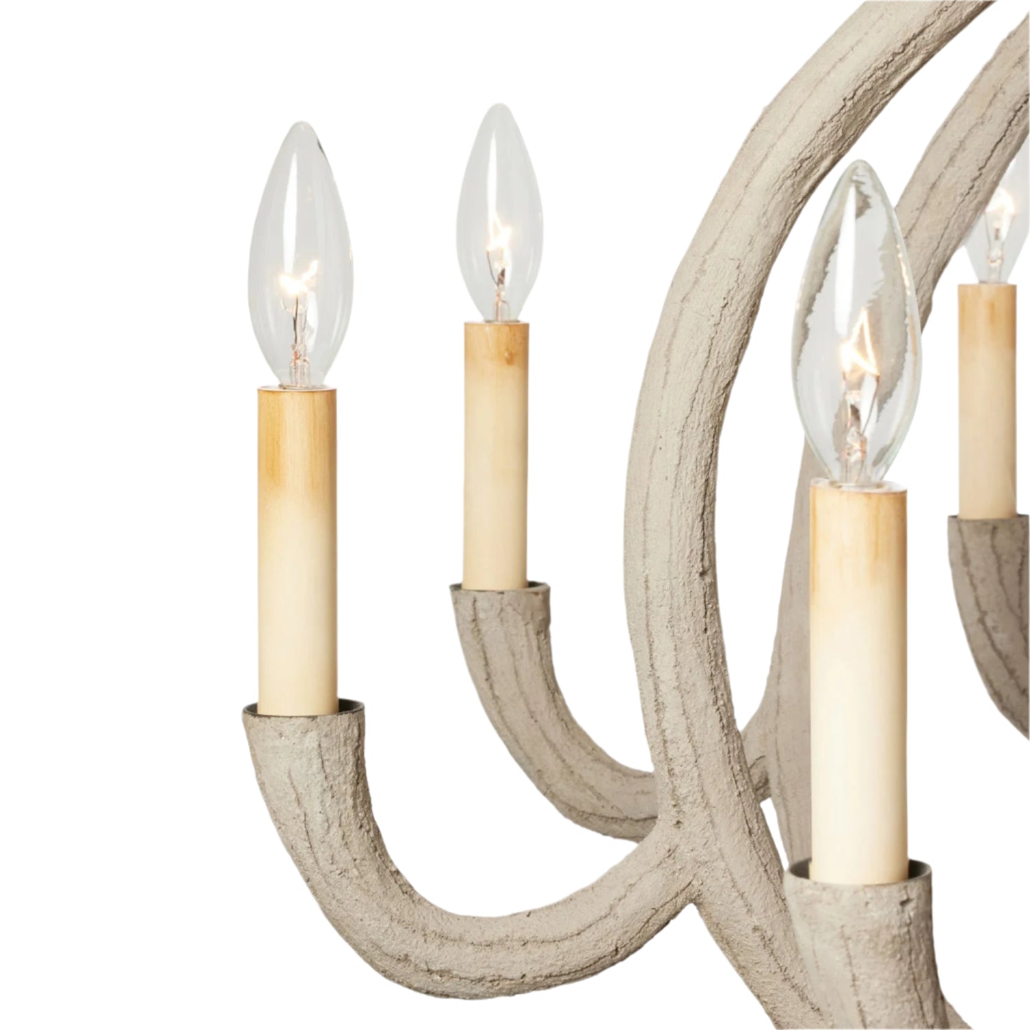 Ulla Sculptural Gesso Chandelier