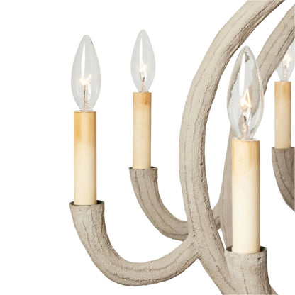 Ulla Sculptural Gesso Chandelier