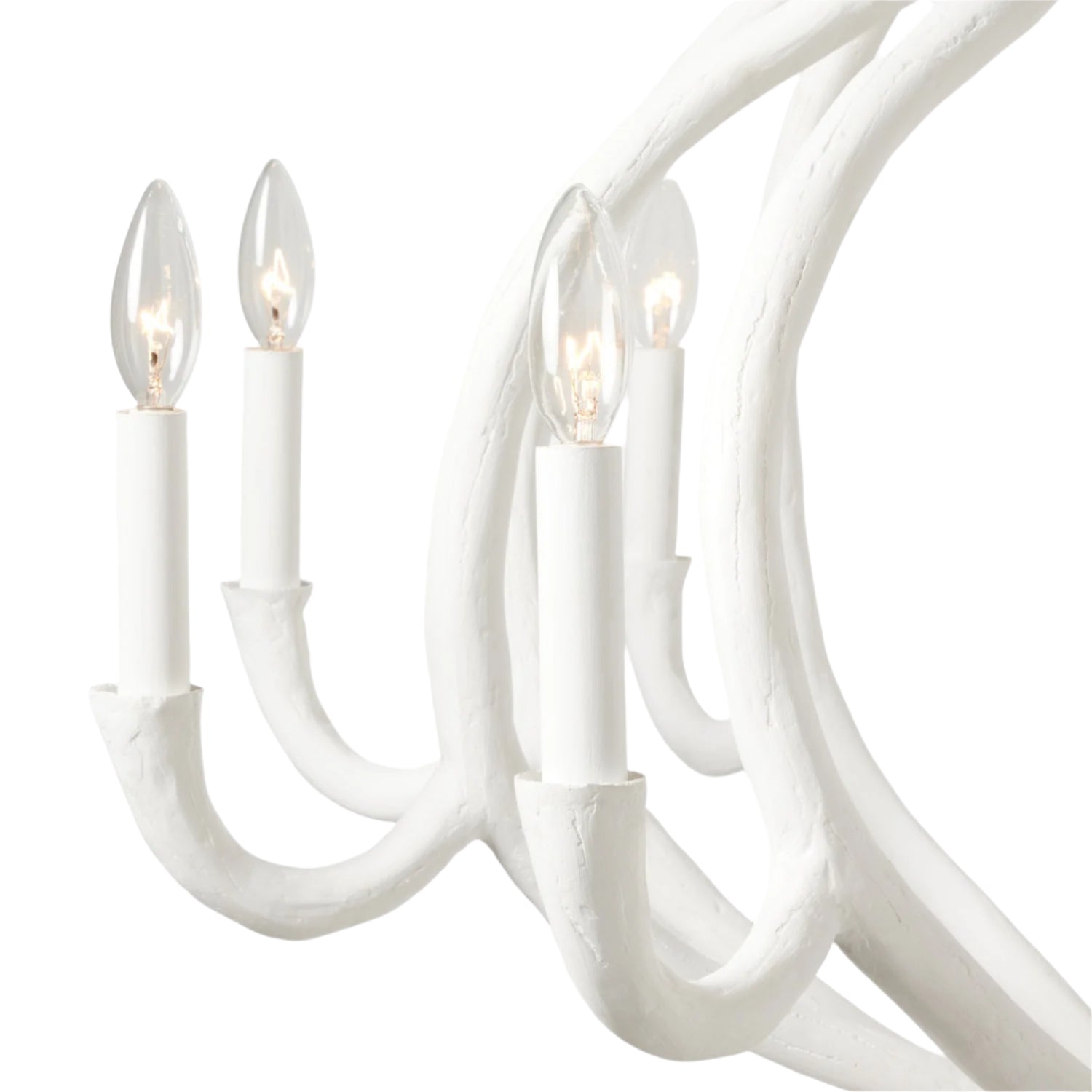 Ulla Sculptural Gesso Chandelier