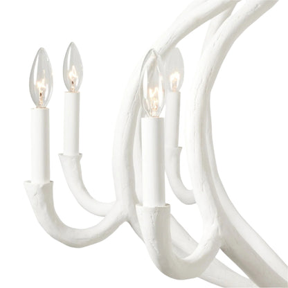 Ulla Sculptural Gesso Chandelier