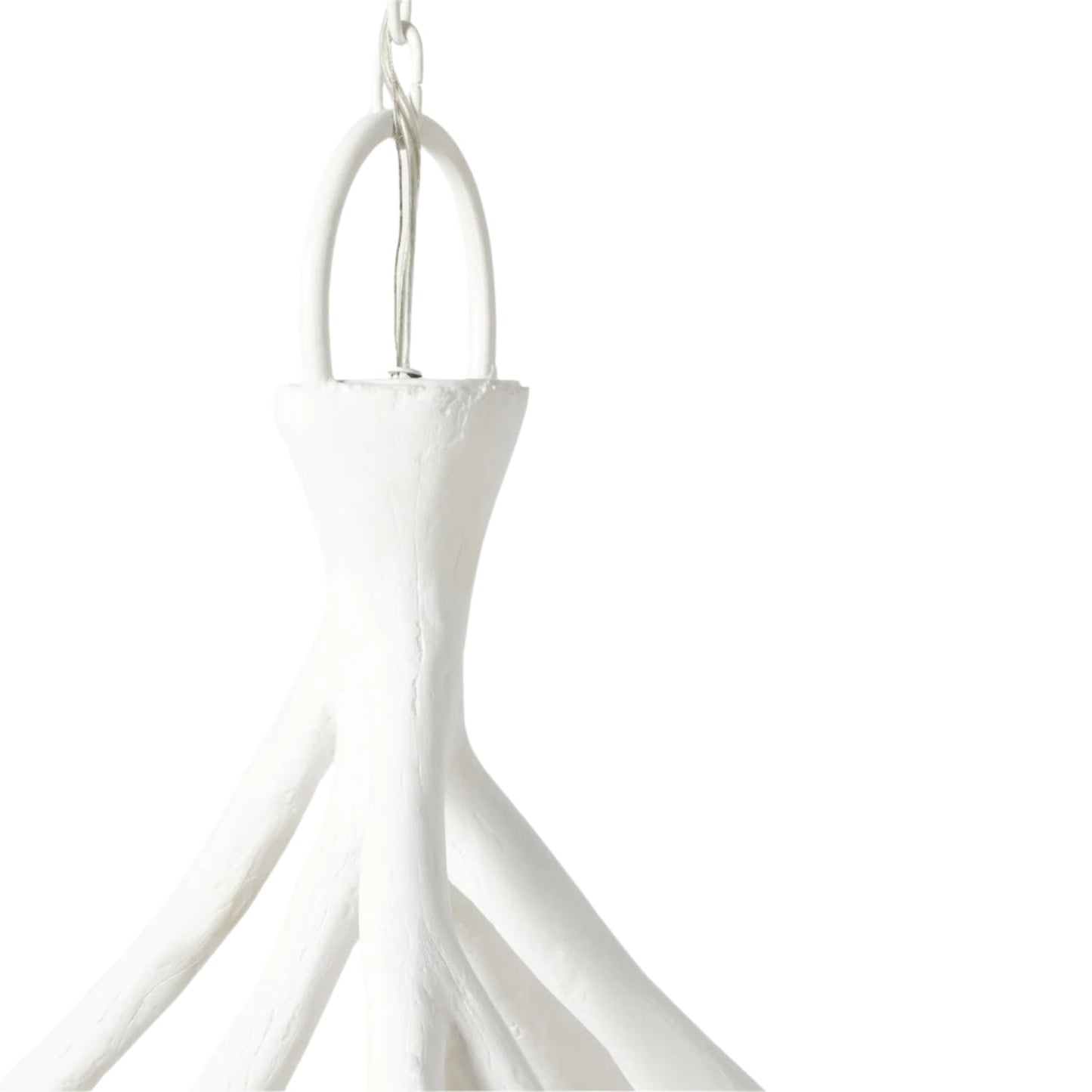 Ulla Sculptural Gesso Chandelier