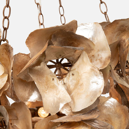 Venus Textured Statement Chandelier / Natural