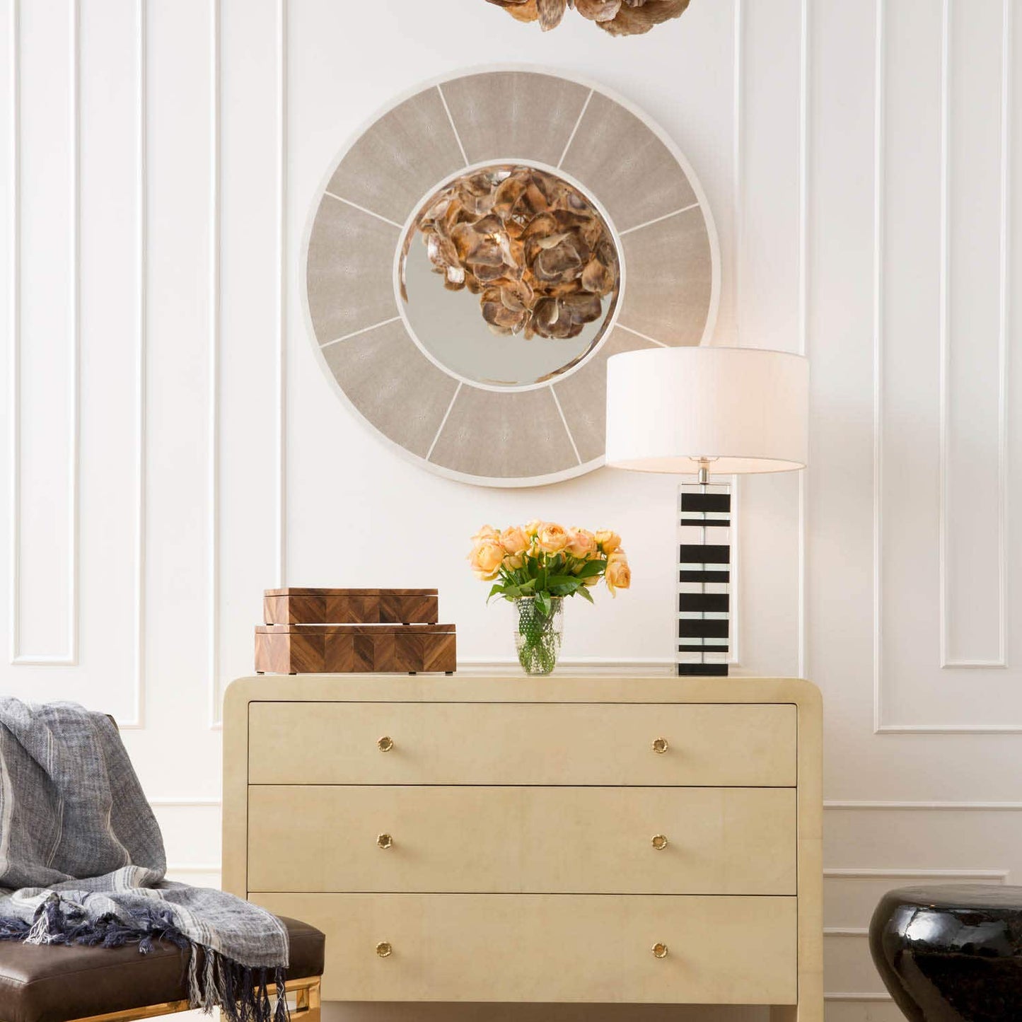 Venus Textured Statement Chandelier