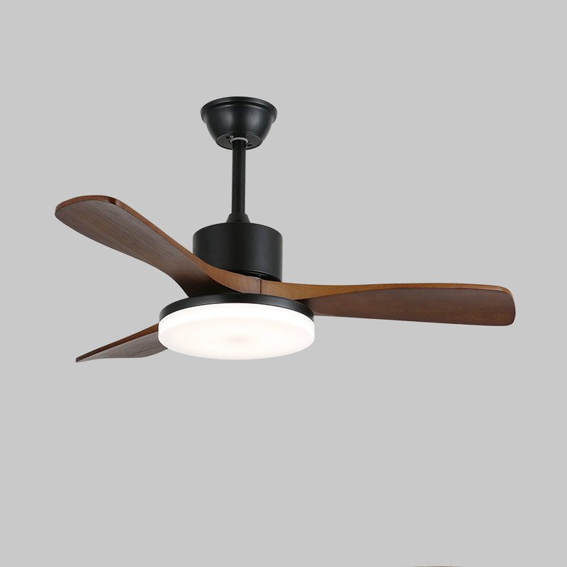 Walnut Timber Blade Remote Ceiling Fan