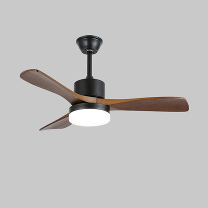 Walnut Timber Blade Remote Ceiling Fan