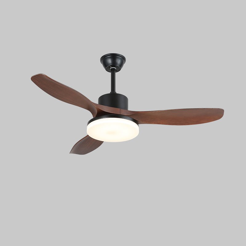 Walnut Timber Blade Remote Ceiling Fan