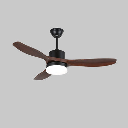 Walnut Timber Blade Remote Ceiling Fan
