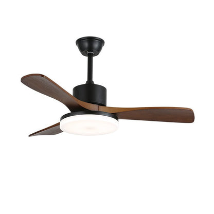 Walnut Timber Blade Remote Ceiling Fan