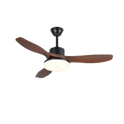 Walnut Timber Blade Remote Ceiling Fan