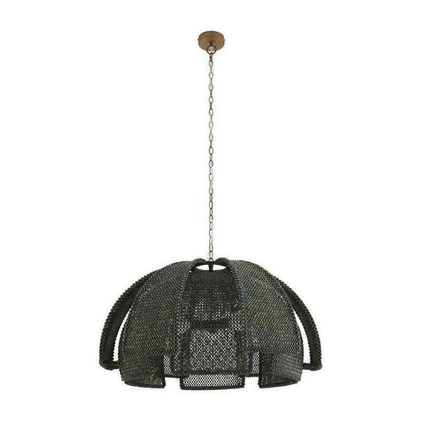 Woven Rattan Layered Pendant Light